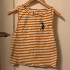 Goofy striped tank top